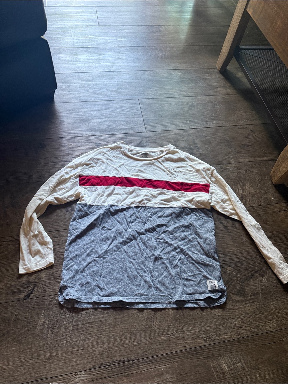 Roots Cream Short Sleeve Tee with Logo Print